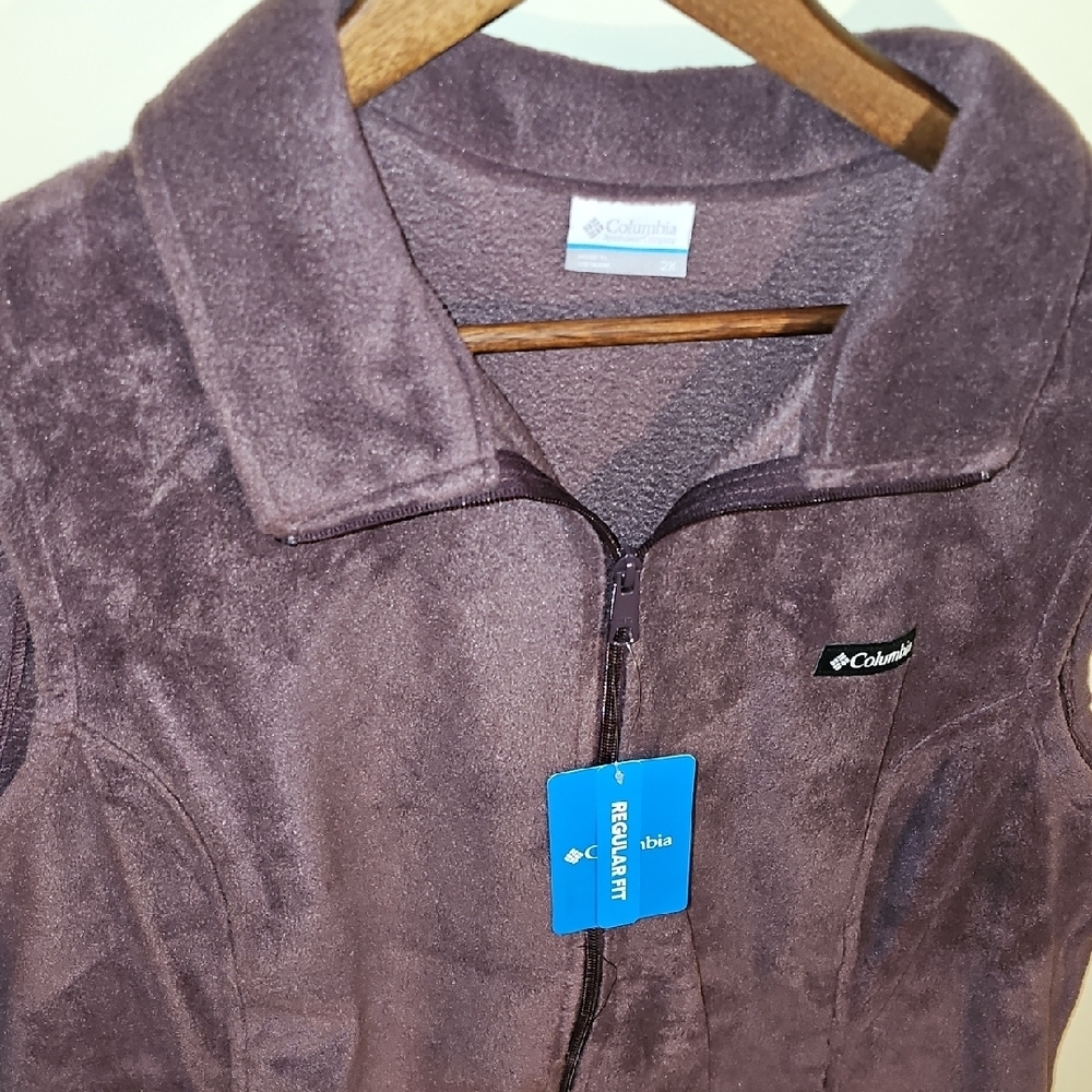 NWT Columbia Women’s Purple Fleece Vest Size 2XL - Picture 2 of 9